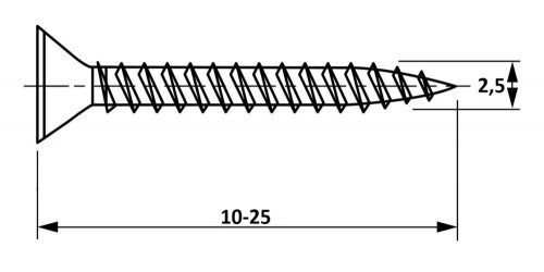 2,5x10-25 faforg.csavar