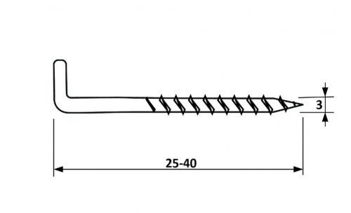 3x25-40 Falhorog